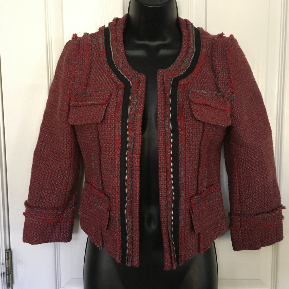 Hinge Designed In Seattle Crop Jacket, Size Xs E1 - image 6